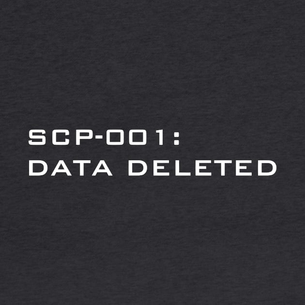 SCP-001: data deleted by ArtFork